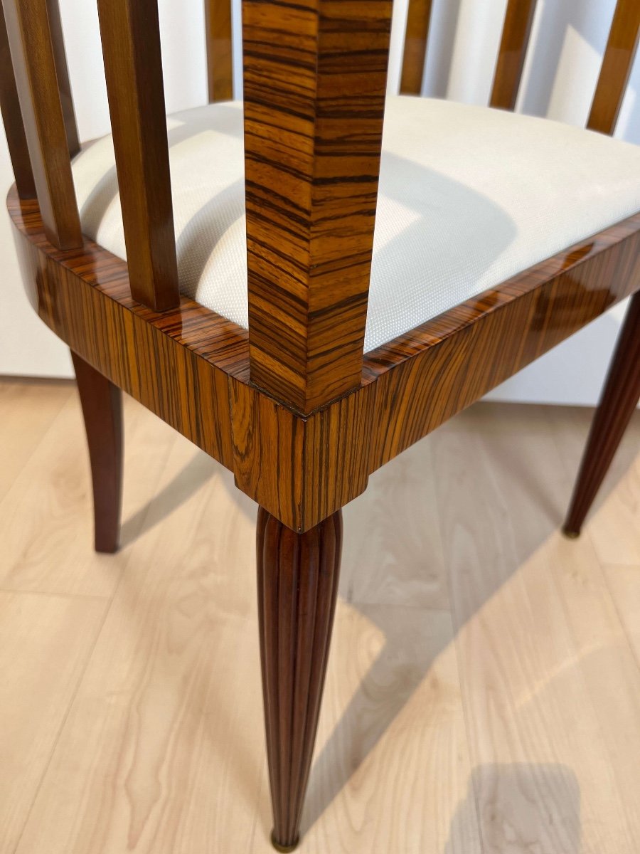 Art Deco Armchair, Macassar And Mahogany, France Circa 1930-photo-3