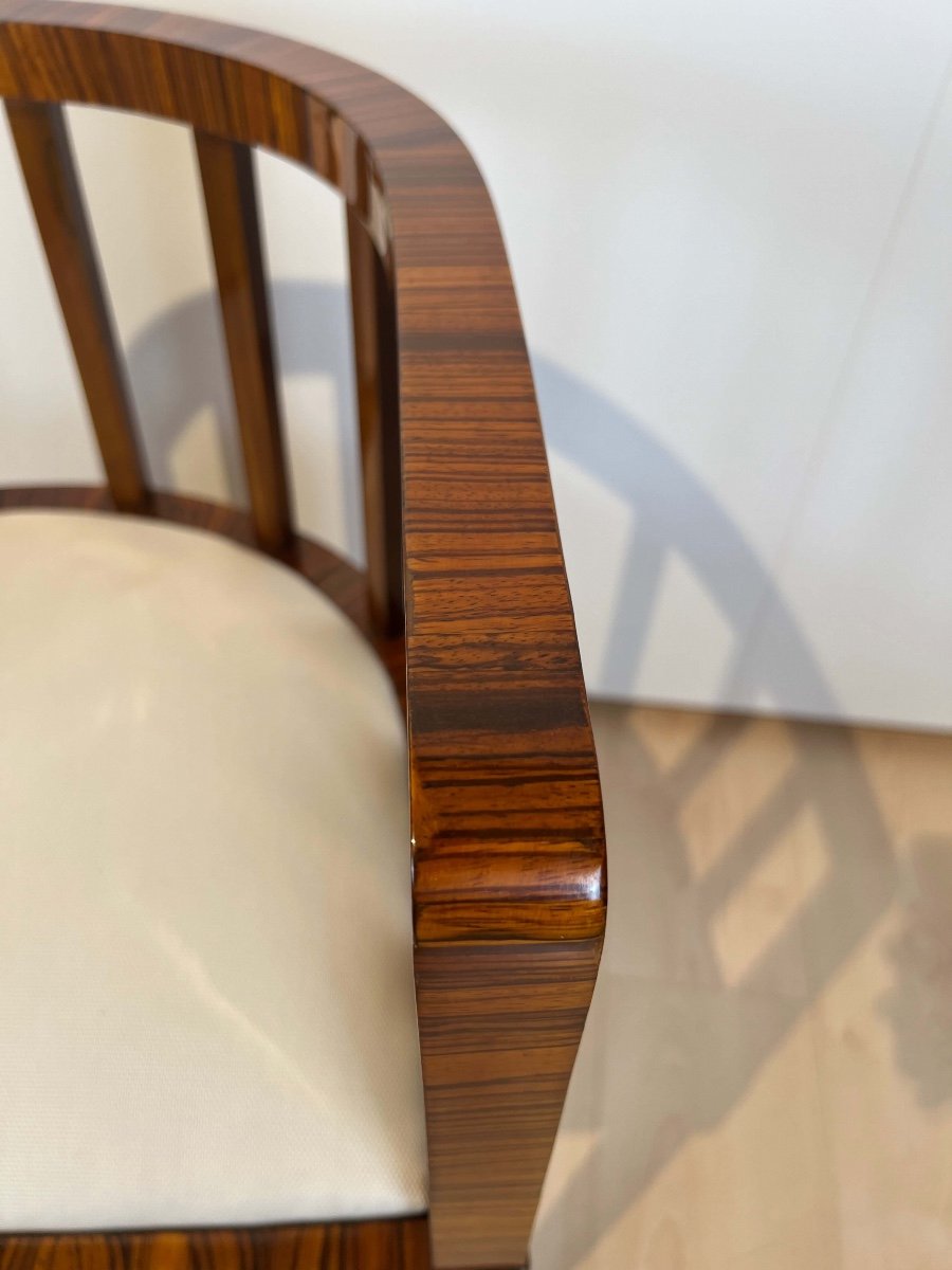 Art Deco Armchair, Macassar And Mahogany, France Circa 1930-photo-5