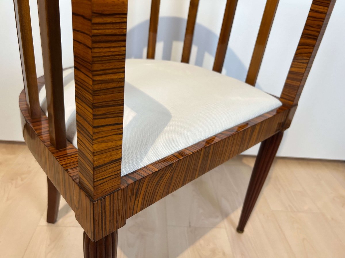 Art Deco Armchair, Macassar And Mahogany, France Circa 1930-photo-6