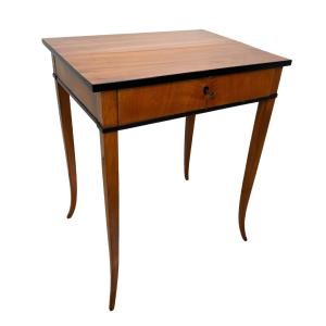 Biedermeier Sewing Table, Cherry Wood, South Germany Circa 1825