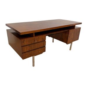 Bureau moderne du milieu du siècle, placage de palissandre, Allemagne, vers 1960
