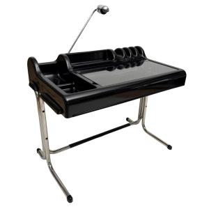 Black “orix” Desk By Vittorio Parigi & Nani Prina For Molteni, Italy, 1970s