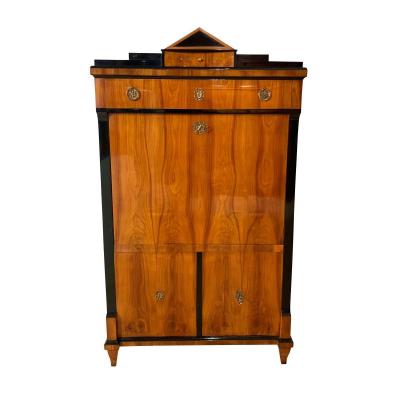 Early Biedermeier Secretaire, Cherry Veneer, South Germany Circa 1820