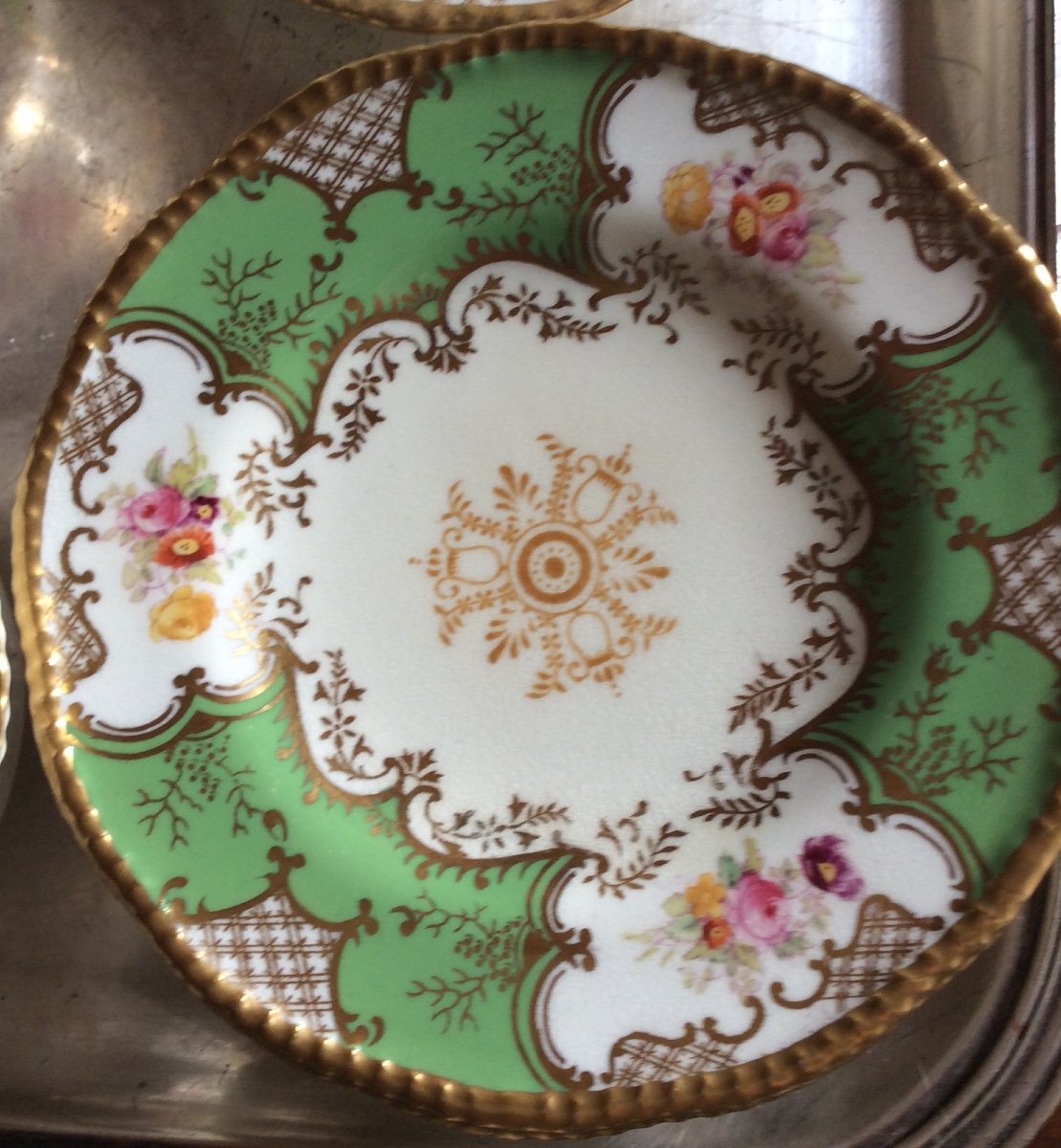Service à Thé En Porcelaine Anglaise Vers 1880 1890-photo-2
