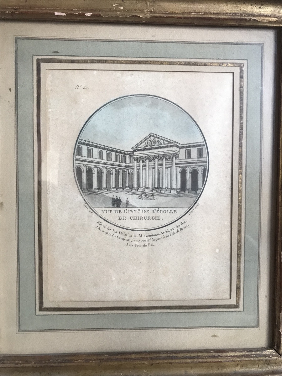 Two Views Of The School Of Surgery Engravings 1787 1789-photo-3