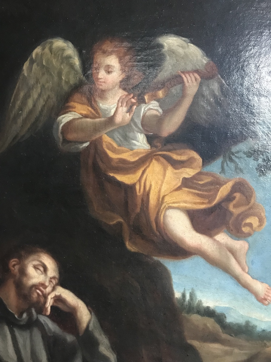 Saint Francis In Ecstasy Italian School Of The 17th Century After Guido Reni -photo-2