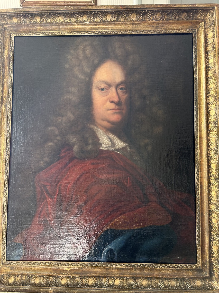 Portrait Of A Gentleman Of Quality, French School, In The Style Of Hyacinthe Rigaud, Circa 1700-1710