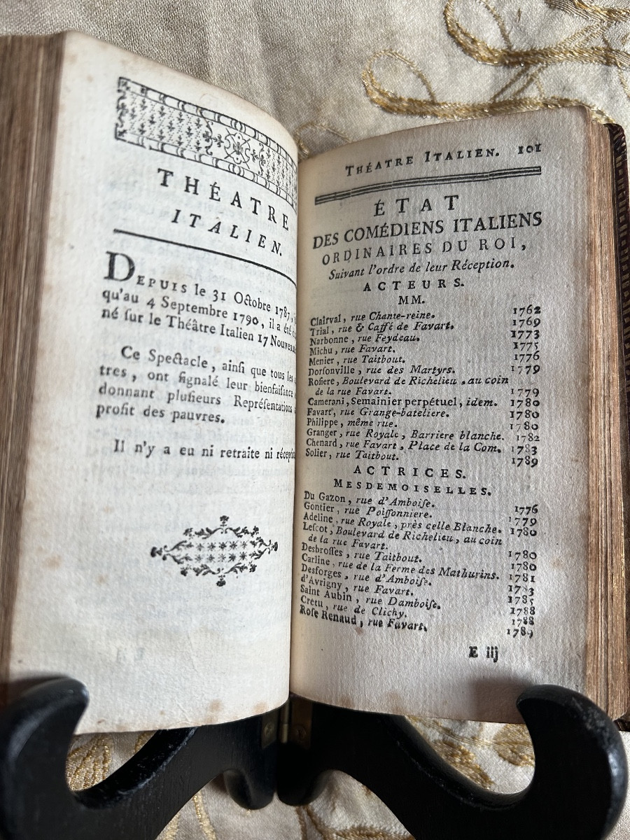 Almanach des Spectacles pour l’année 1791-photo-1
