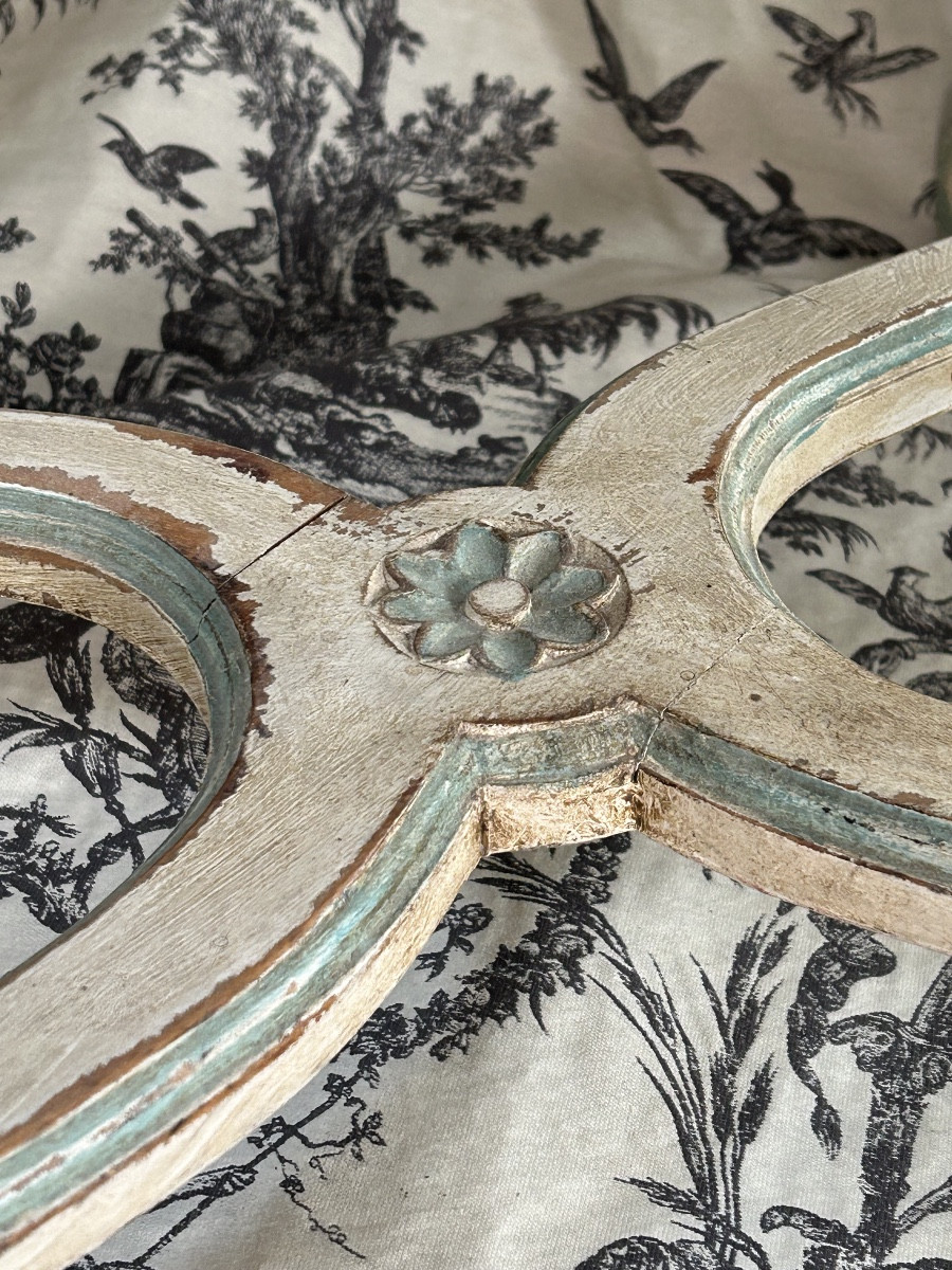 Fauteuil canné de style Régence /Louis XV-photo-2