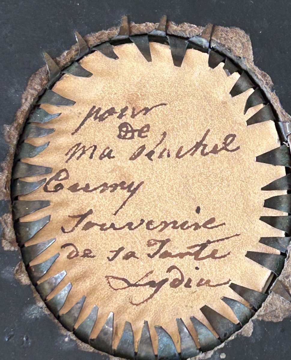 Oval Miniature In Grisaille, Consulate Period, Surrounded By -photo-4