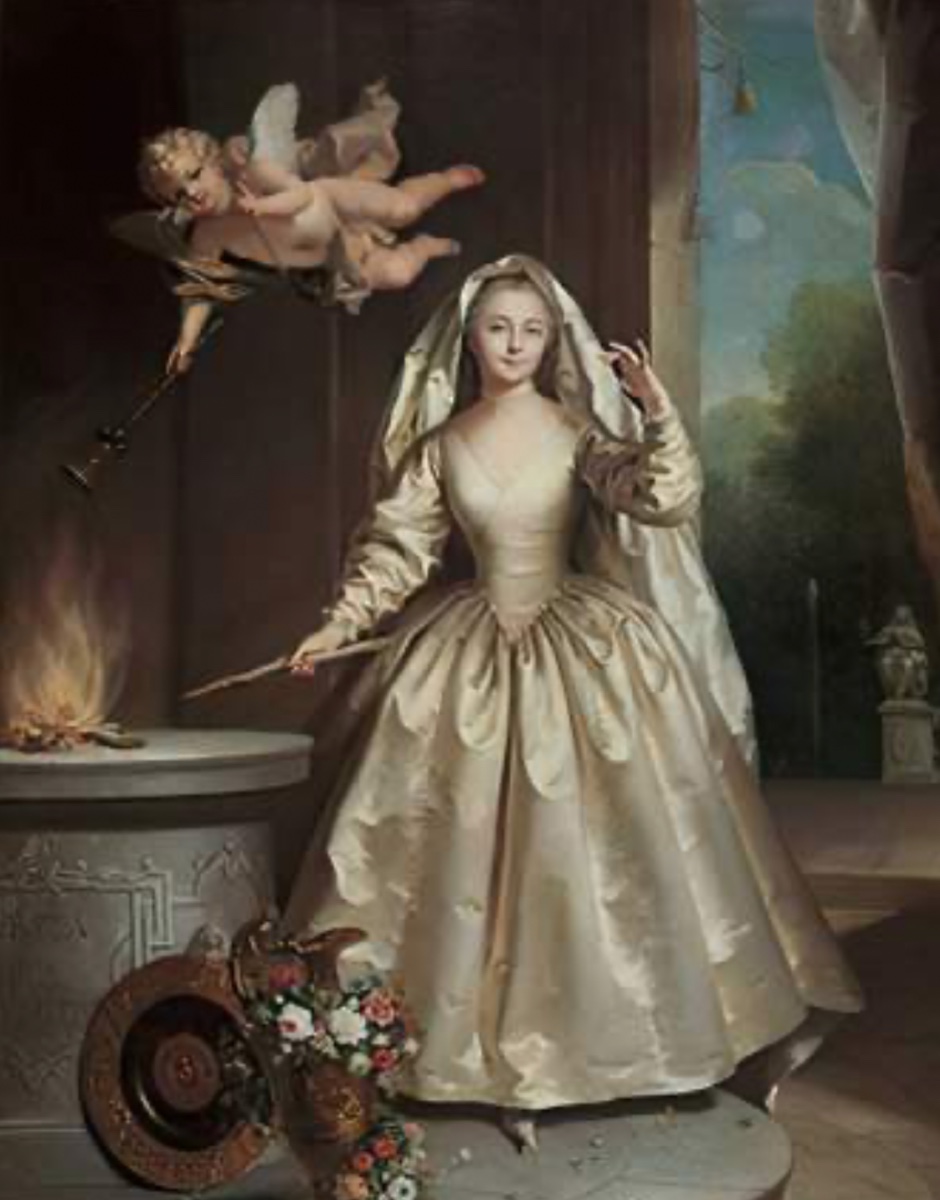 Modelo For The Portrait Of Madame Boucher As A Vestal Virgin By Jean Raoux Around 1733-photo-4