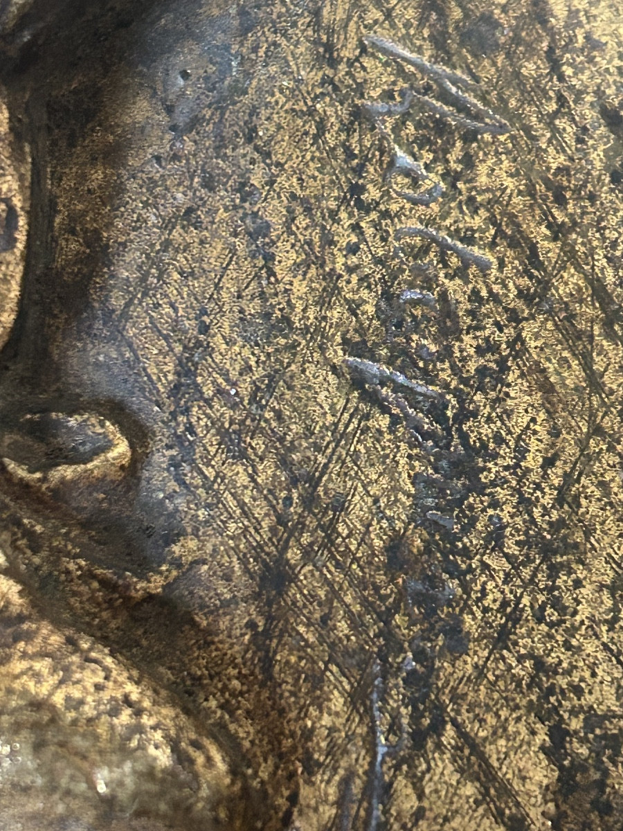 Médaillon en bronze portrait de Maximilien Robespierre daté de 1835 d’après David d’Angers -photo-4