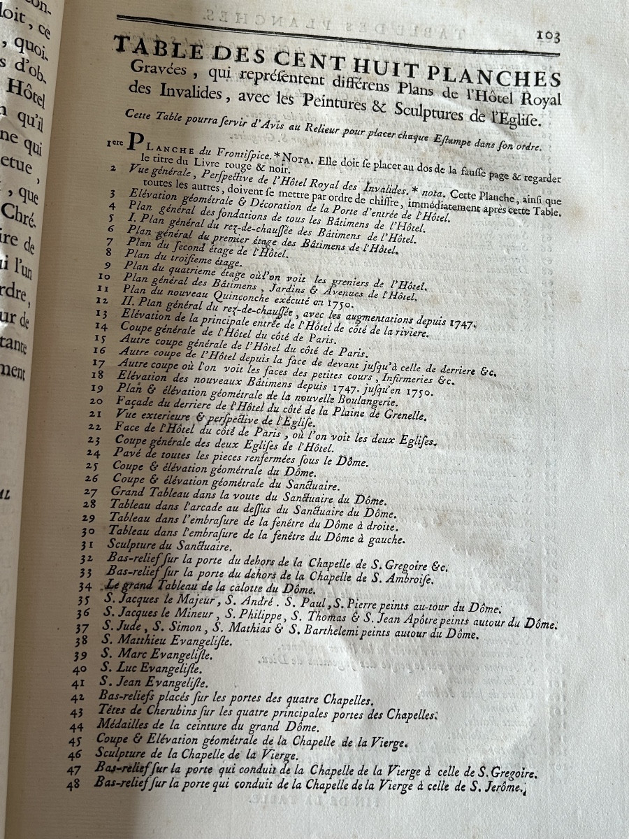 Historical Description Of The Royal Hotel Of The Invalides 1756 Abbé Pereau -photo-3