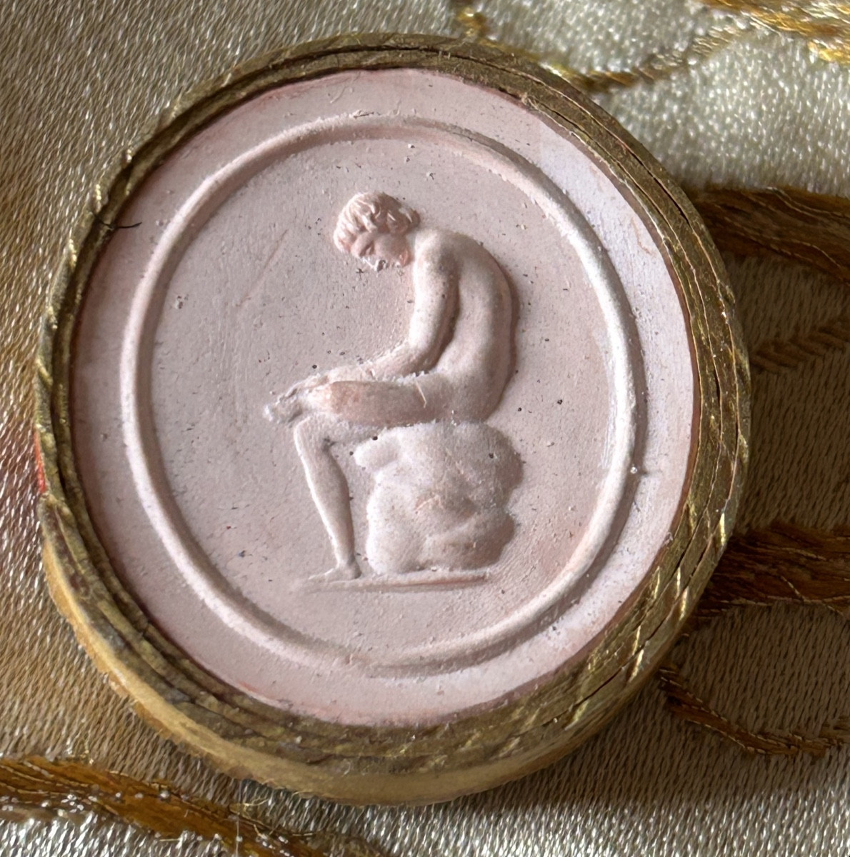 Ensemble d'Intailles En Plâtre Teinté Grand Tour Style Work, Late XVIIIᵉ - Early XIXᵉ Century-photo-3