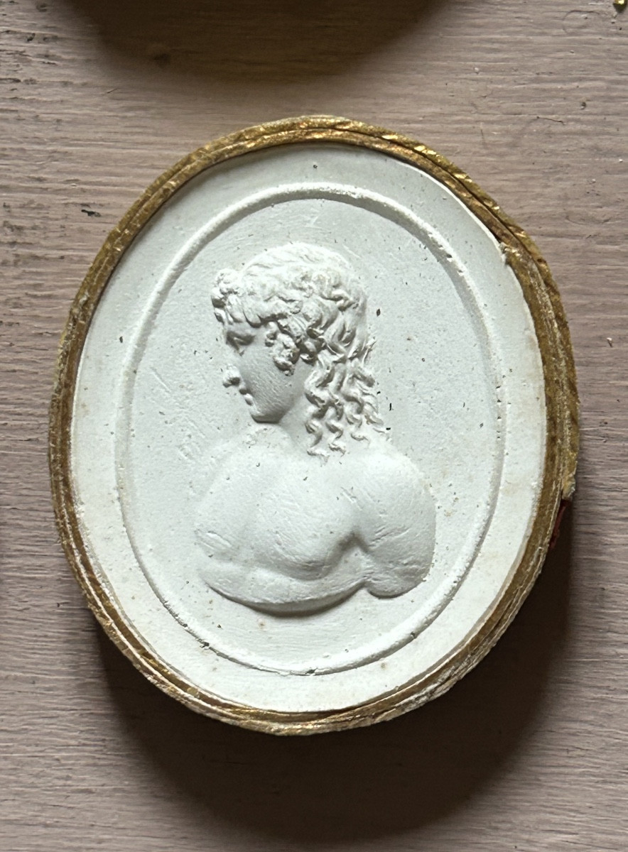 Set Of 10 Plaster Impressions Late 18th Century Early 19th Century-photo-3