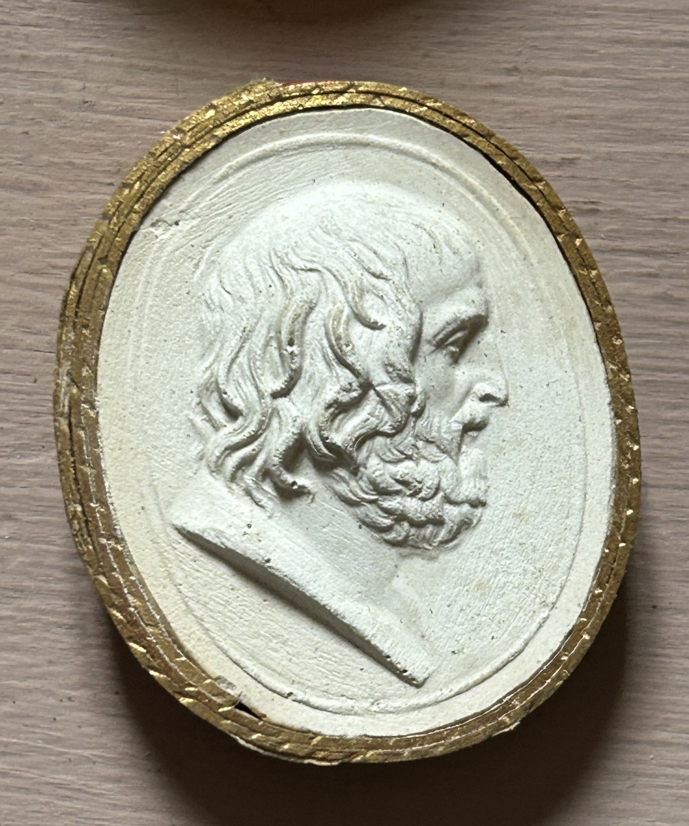 Set Of 10 Plaster Impressions Late 18th Century Early 19th Century-photo-2