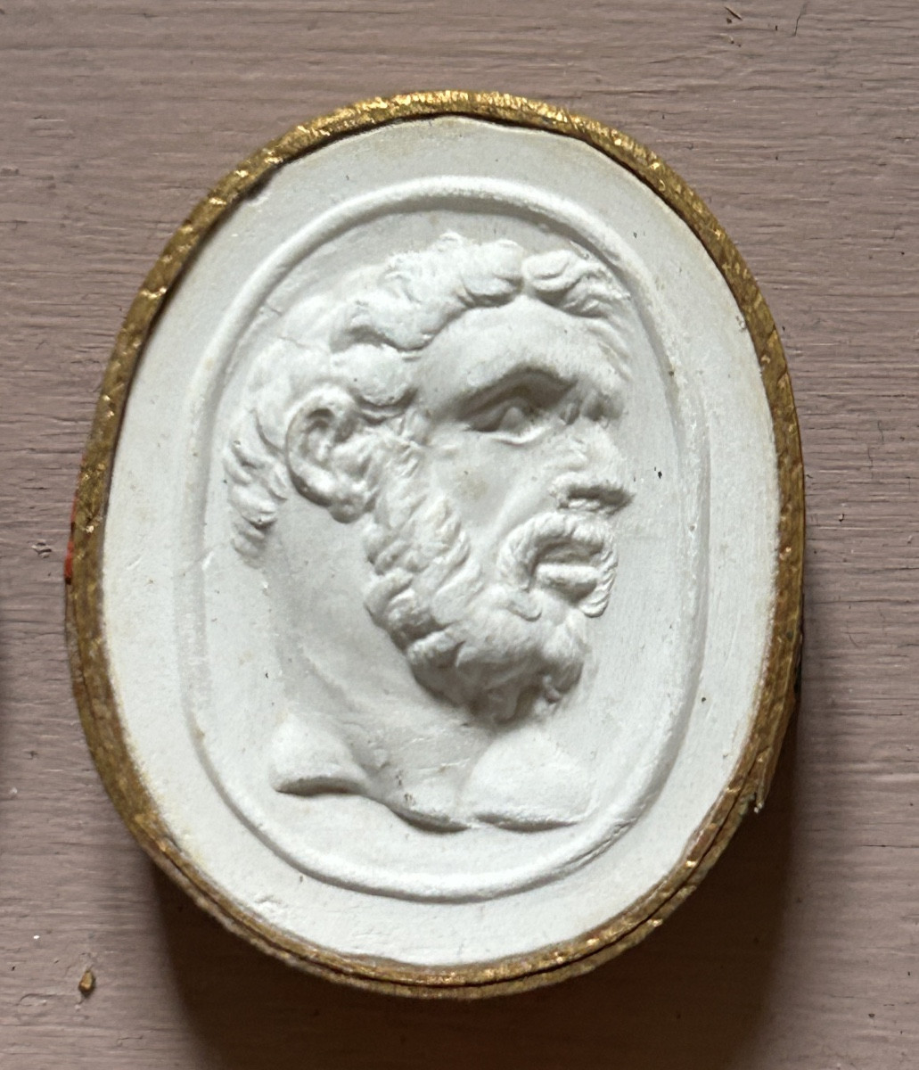 Set Of 10 Plaster Impressions Late 18th Century Early 19th Century-photo-5