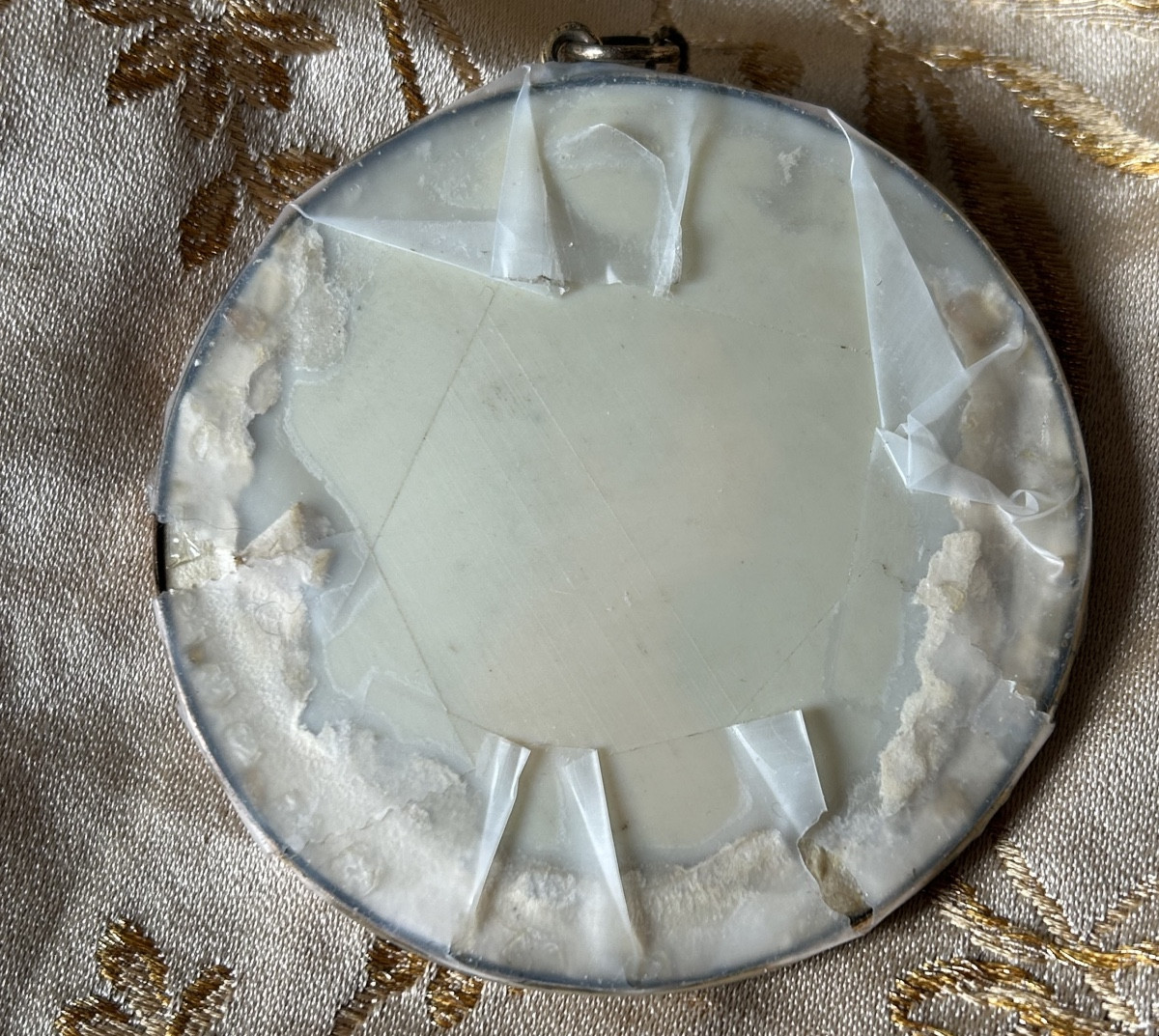 Peinture sur ivoire portrait de l’actriceCaroline Jagermann d après Charles Bourgeois vers 1798-photo-3