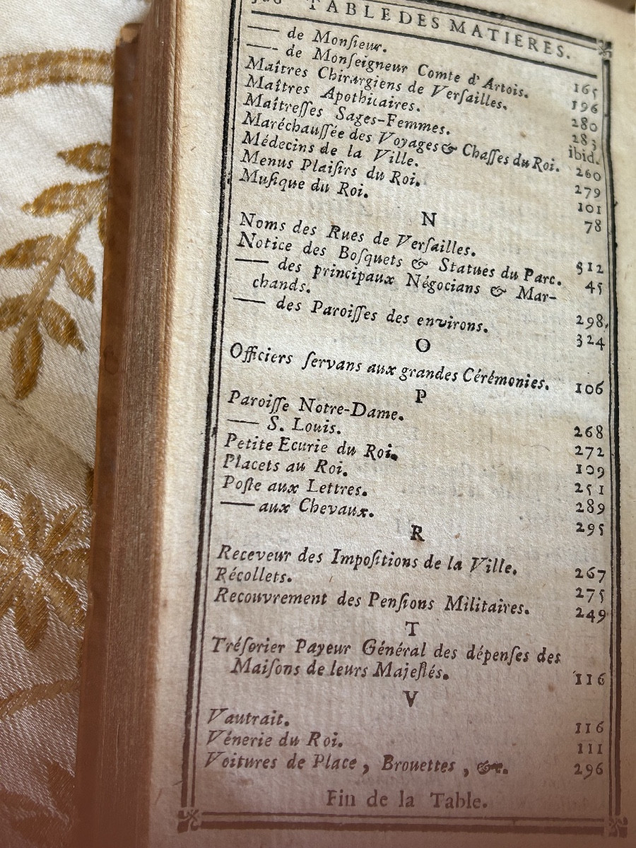 Almanach De Versailles Year 1782-photo-5