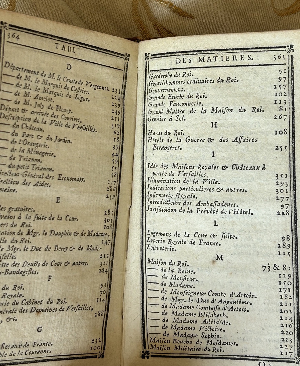 Almanach De Versailles Year 1782-photo-6