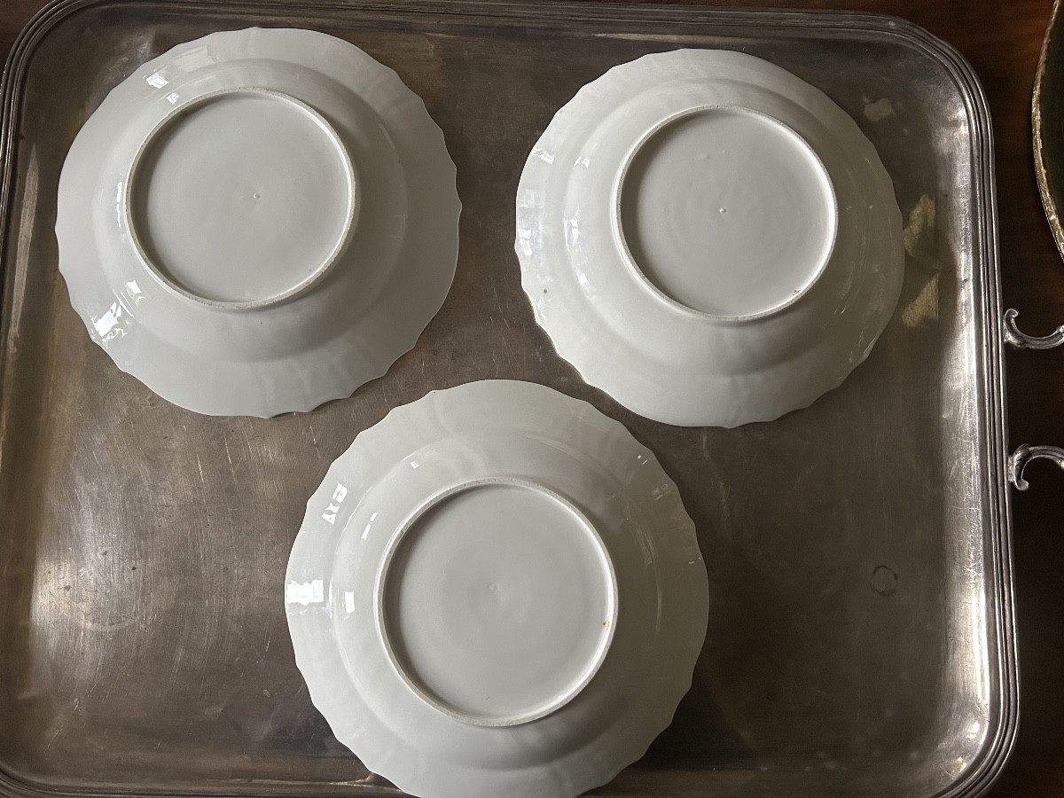 Onze assiettes en porcelaine d’après Meissen ,Manufacture Samson XIX ème siècle-photo-5