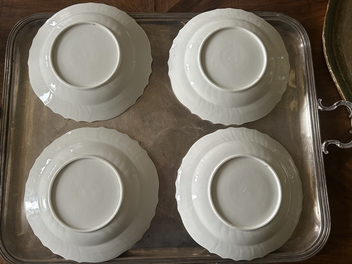 Onze assiettes en porcelaine d’après Meissen ,Manufacture Samson XIX ème siècle-photo-6