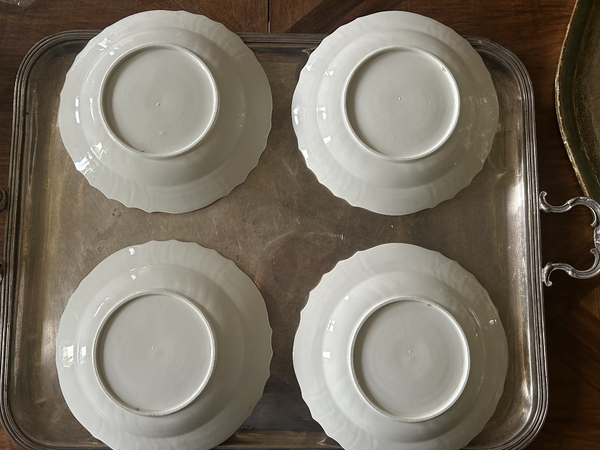 Onze assiettes en porcelaine d’après Meissen ,Manufacture Samson XIX ème siècle-photo-7