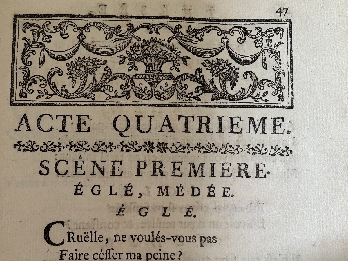 Livret de l’opéra Thésée de Lully représentation du 8 décembre 1765 armes de Madame Adélaïde -photo-6