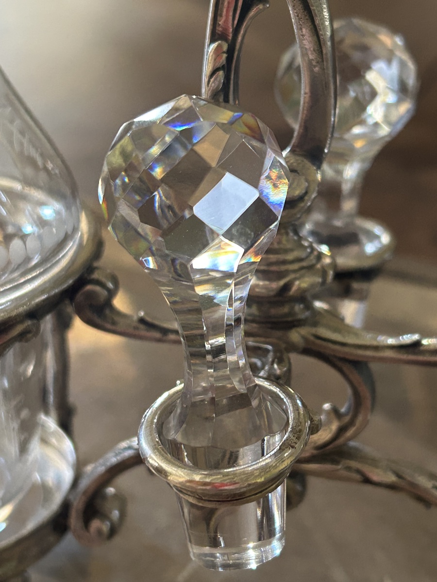 Christofle Oil And Vinegar Set In The Louis XVI Style, Circa 1890 -photo-2
