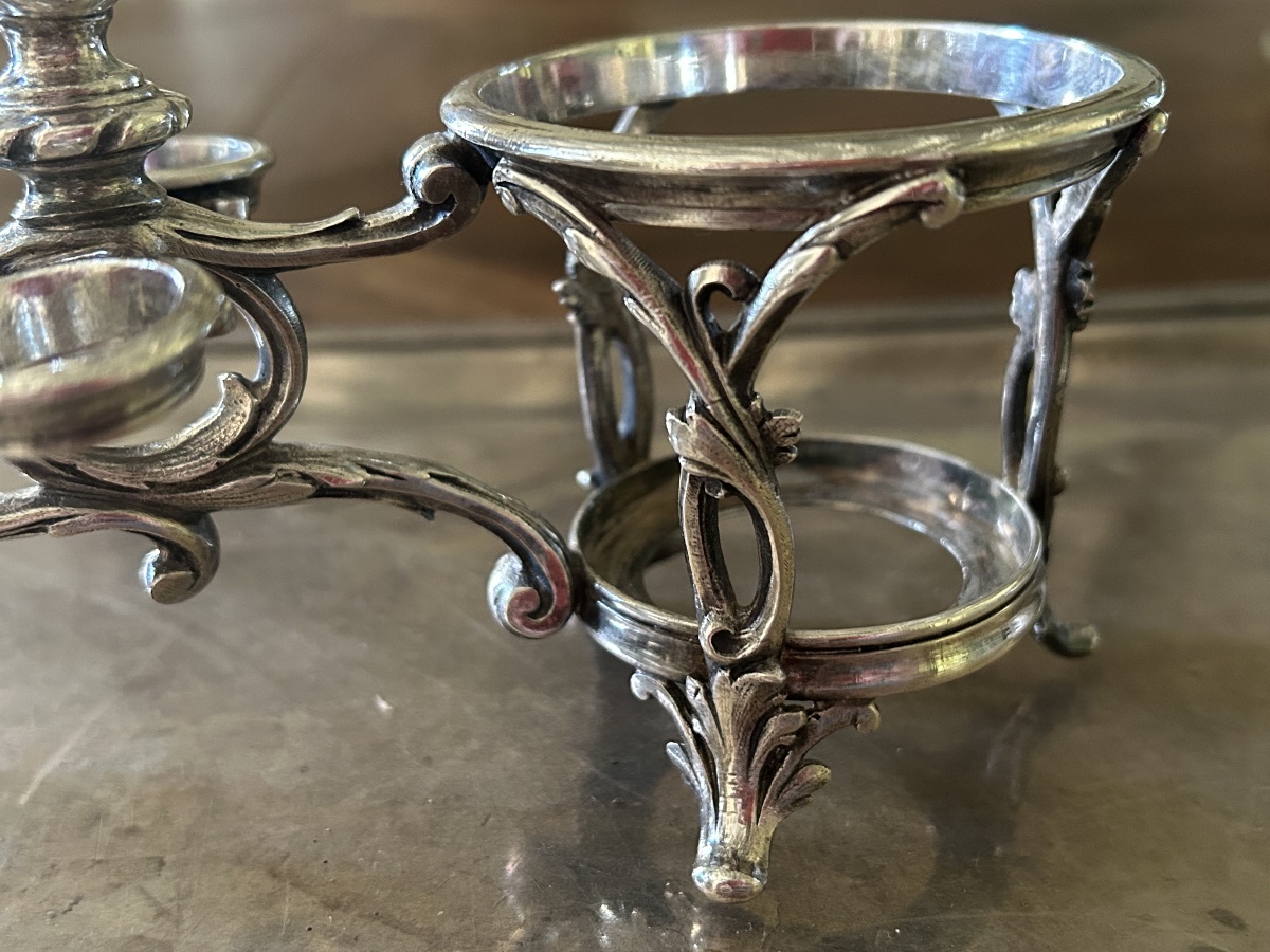 Christofle Oil And Vinegar Set In The Louis XVI Style, Circa 1890 -photo-3