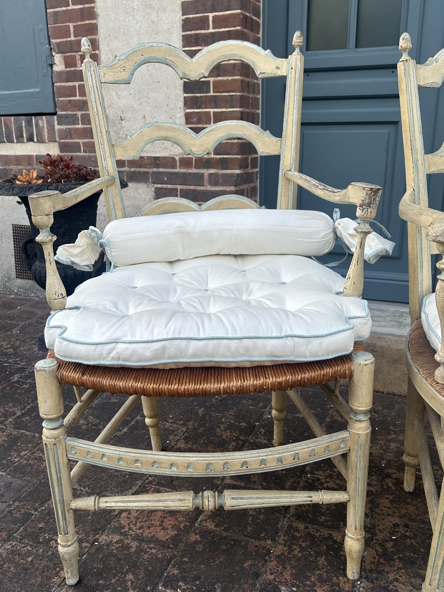 Radassier et fauteuil paillé provençal fin XIX ème siècle -photo-3