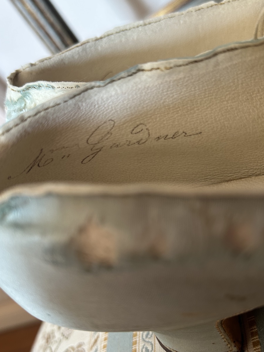 Paire de souliers de bal époque Napoléon III -photo-4