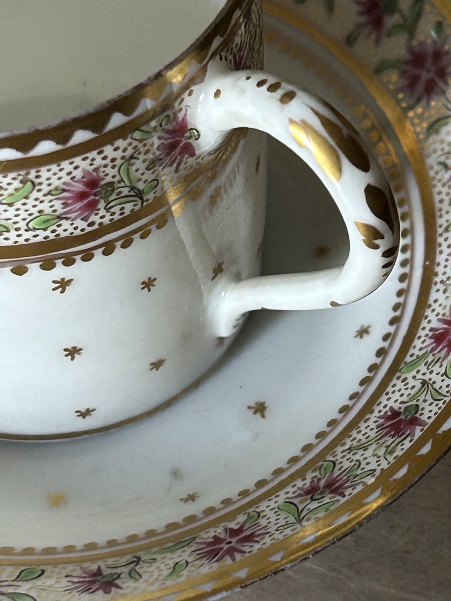 Petite tasse litron en porcelaine Manufacture de Clignancourt Epoque Deruelle vers 1775-photo-4