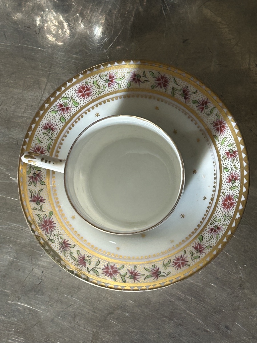 Petite tasse litron en porcelaine Manufacture de Clignancourt Epoque Deruelle vers 1775-photo-5