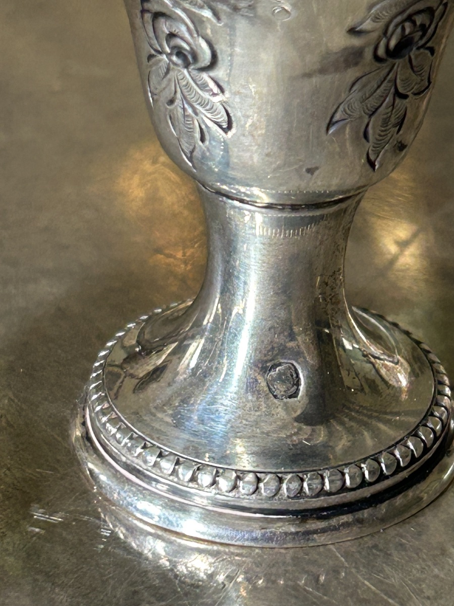 Paire de saupoudreuses de style Louis XV Régence Époque fin XIX ème siècle -photo-3