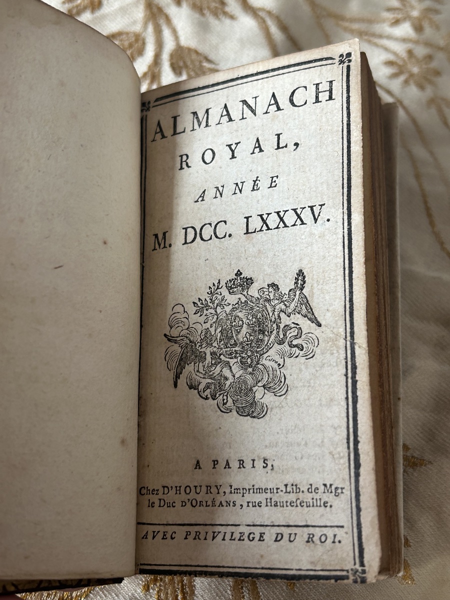 Almanac Collection For The Year 1785: Royal Almanac, Court Calendar, And Mignonne's New Year's Gifts-photo-2