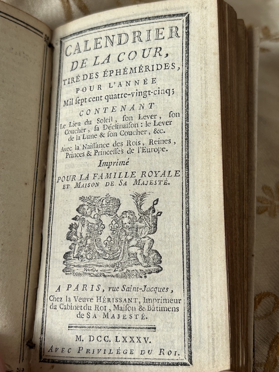 Almanac Collection For The Year 1785: Royal Almanac, Court Calendar, And Mignonne's New Year's Gifts