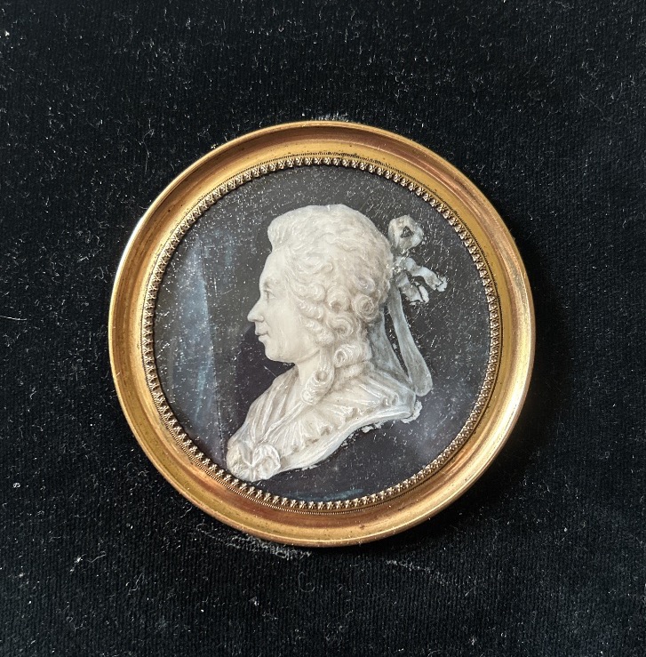 Médaillon en grisaille Portrait dans le goût de Piat Joseph Sauvage Époque Louis XVI-photo-1