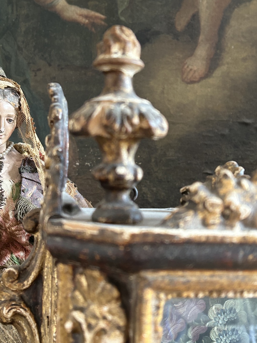 Small Display Case Or Reliquary From The 18th-century Rococo Period -photo-3