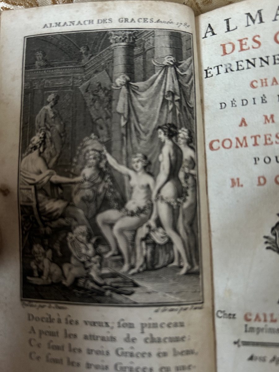 Almanach des Graces Étrennes erotiques chantantes dédié a Madame Comtesse d’Artois 1789-photo-2