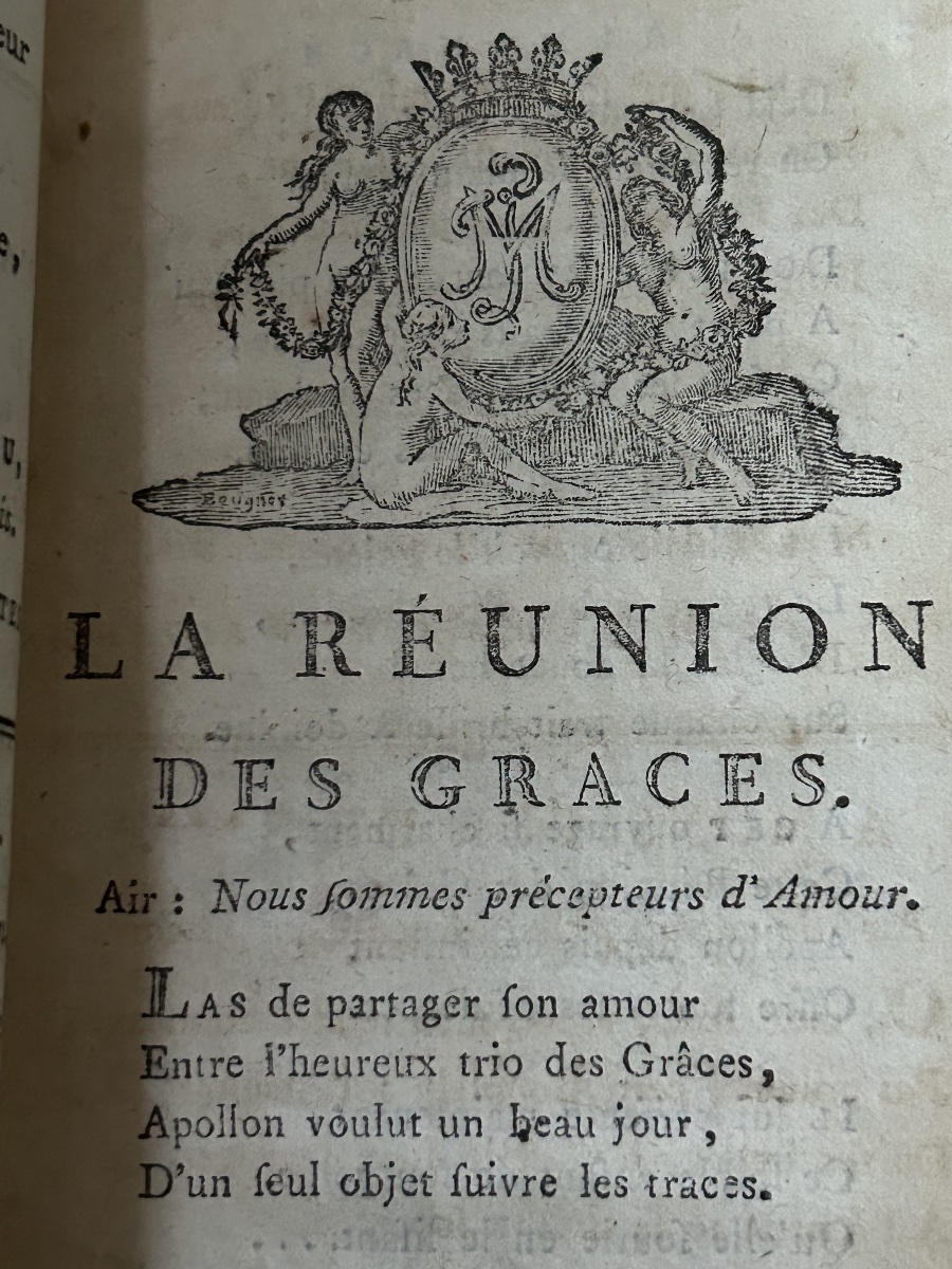 Almanach des Graces Étrennes erotiques chantantes dédié a Madame Comtesse d’Artois 1789-photo-1