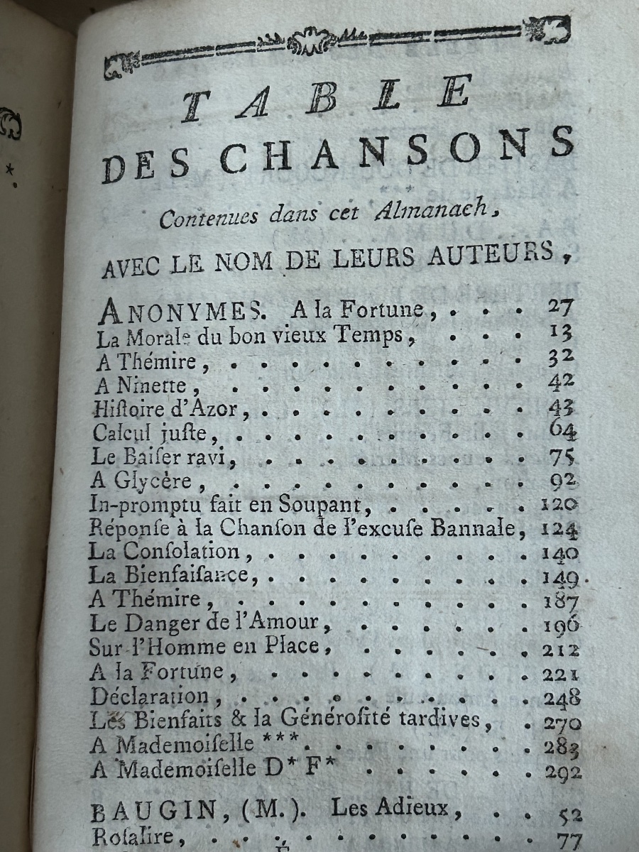 Almanach des Graces Étrennes erotiques chantantes dédié a Madame Comtesse d’Artois 1789-photo-2