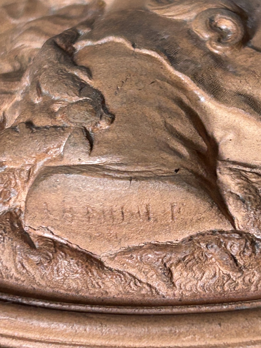 Terracotta Medallion Depicting A Profile Portrait Of Empress Catherine Ii, After Nini-photo-4