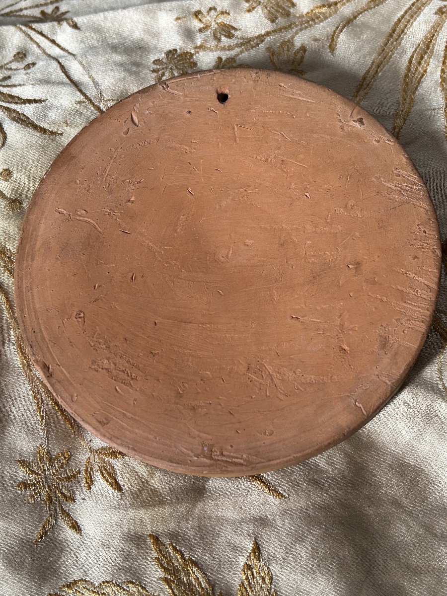 Terracotta Medallion Depicting A Profile Portrait Of Empress Catherine Ii, After Nini-photo-1