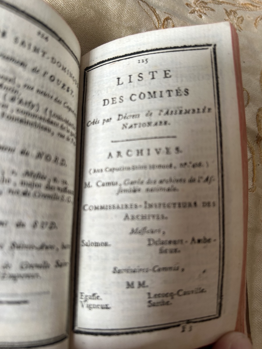 Livre période révolutionnaire Liste de MM les députés à l’Assemblée Nationale 1791-photo-2