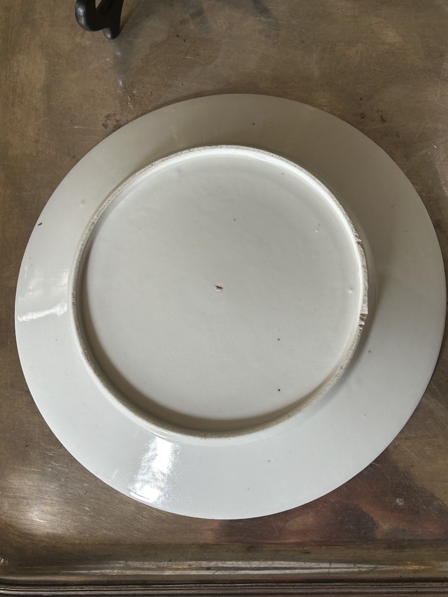 Set Of Six Porcelain Plates Attributed To The Manufacture De Monsieur (clignancourt) -photo-5