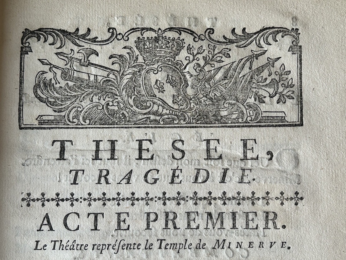 Livret d’opera Thésée de Lully représentation du 8 décembre 1765 aux Armes de Madame Adélaïde-photo-5