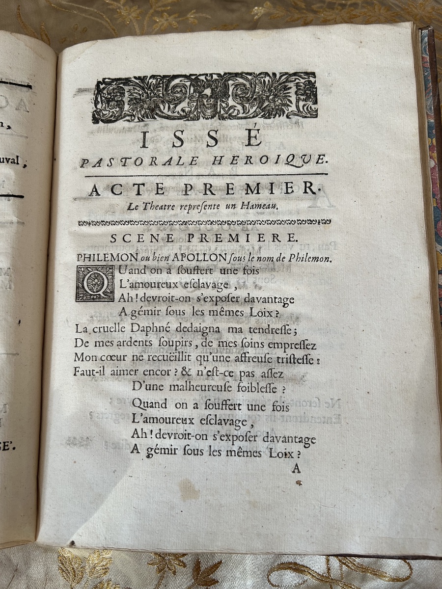 Livret de l’opéra Issé de André Cardinal Destouches 1719 -photo-1
