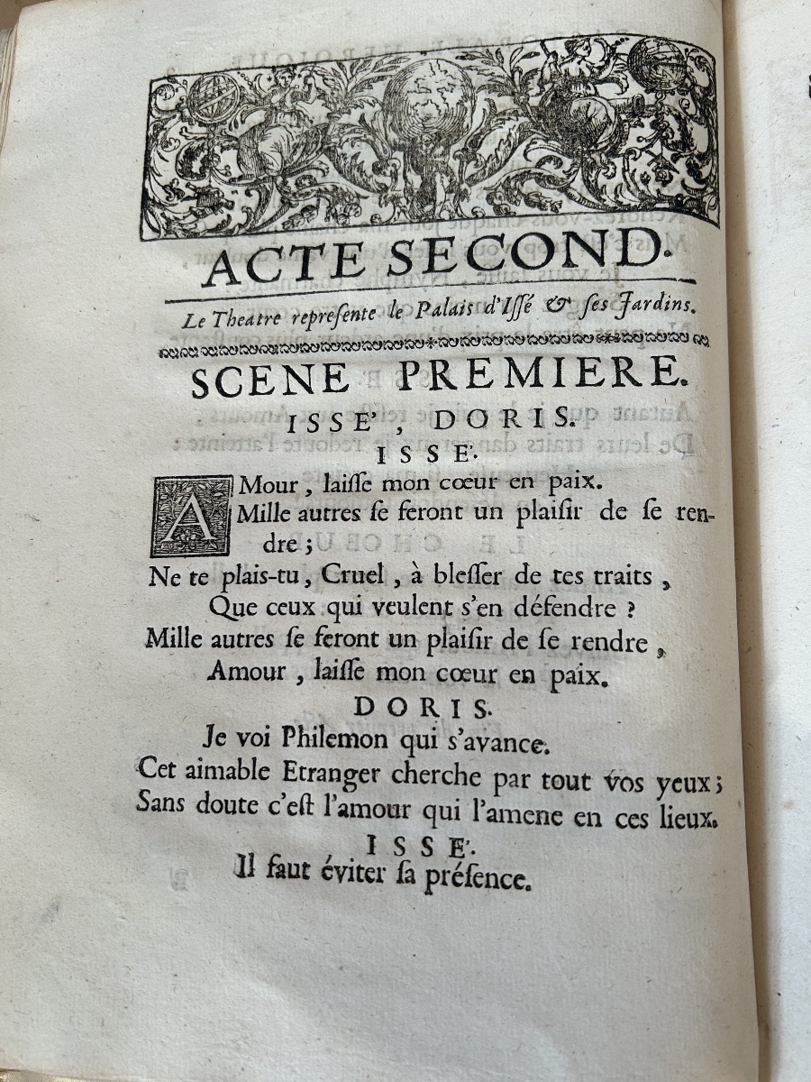 Livret de l’opéra Issé de André Cardinal Destouches 1719 -photo-2