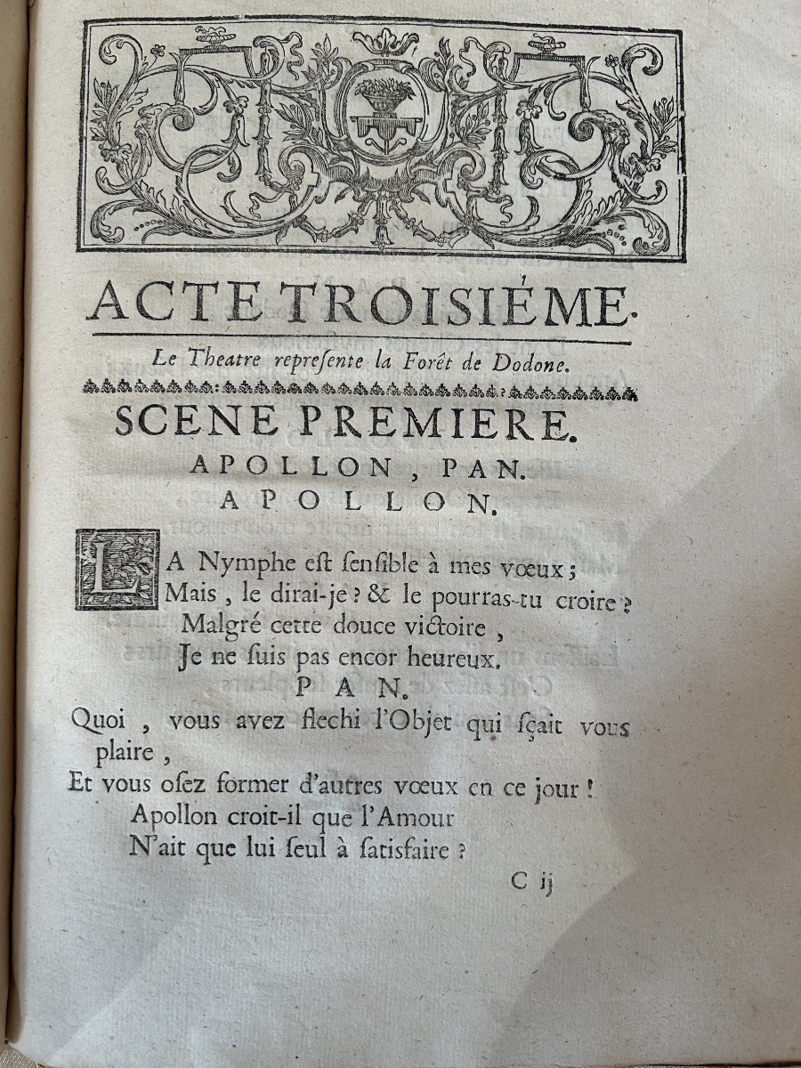Livret de l’opéra Issé de André Cardinal Destouches 1719 -photo-3